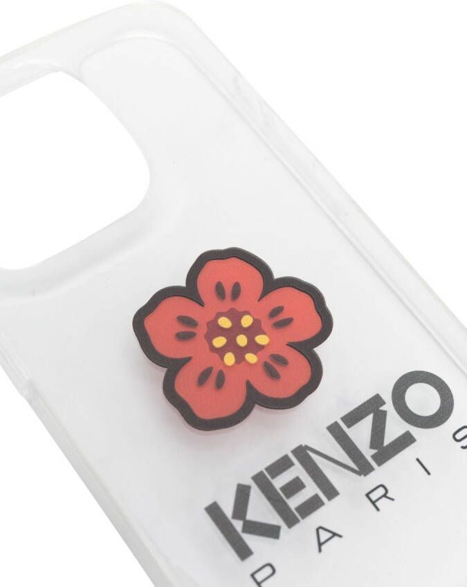 Kenzo iPhone 14 Pro hoesje met bloemenprint Rood