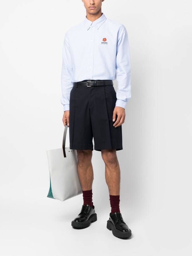 Kenzo Overhemd met logoprint Blauw