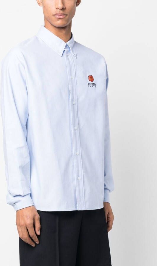 Kenzo Overhemd met logoprint Blauw
