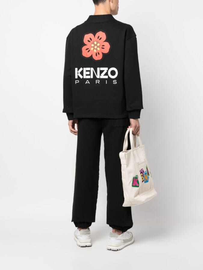 Kenzo Vest met bloemen patroon Zwart