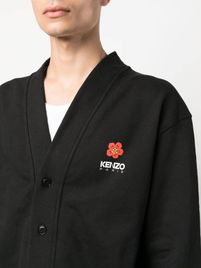Kenzo Vest met bloemen patroon Zwart