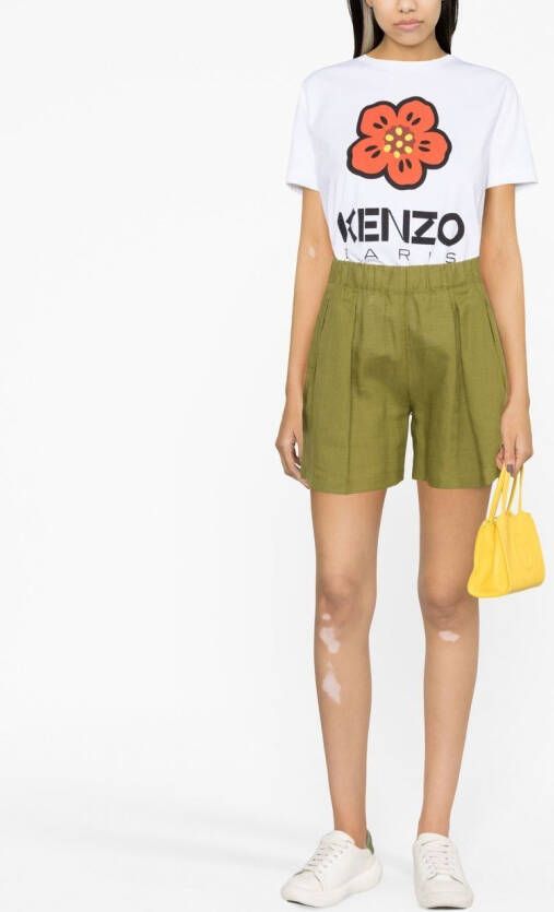 Kenzo T-shirt met bloemenprint Wit