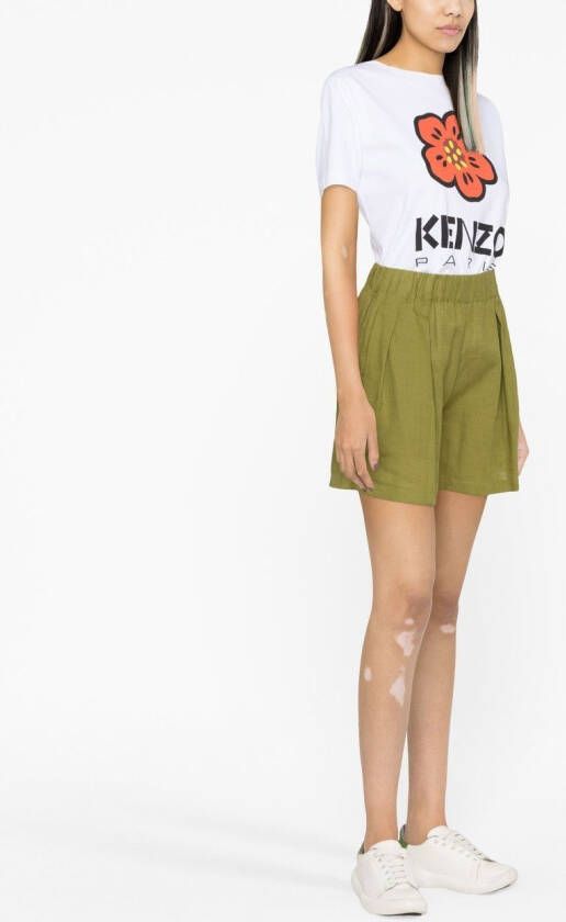 Kenzo T-shirt met bloemenprint Wit