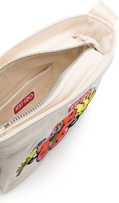 Kenzo Boke tas met bloemenprint Beige