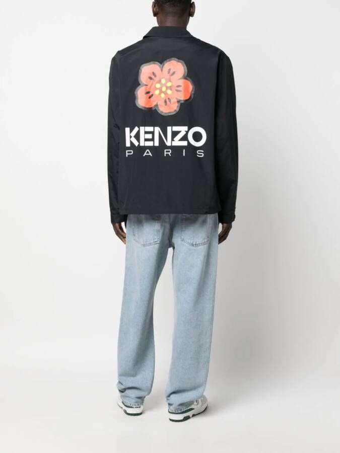 Kenzo Bomberjack met hoge hals Zwart