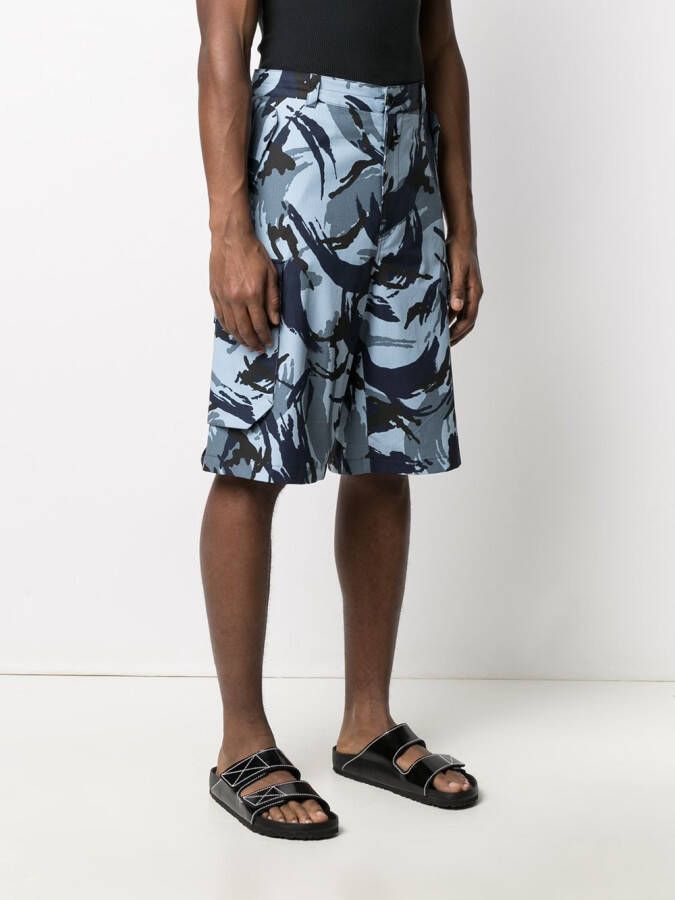 Kenzo Cargo shorts Blauw