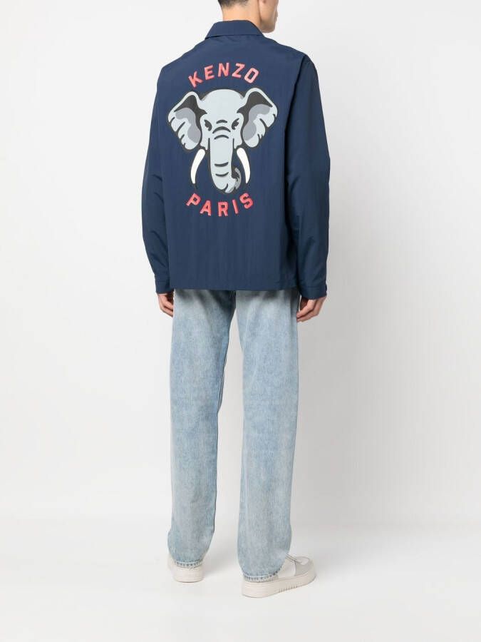 Kenzo Jack met print Blauw