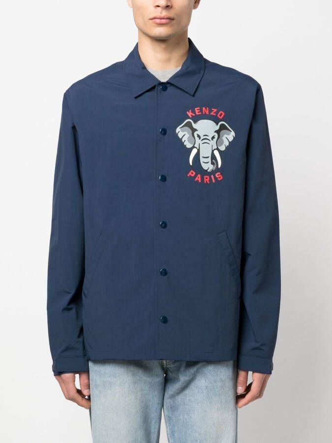 Kenzo Jack met print Blauw