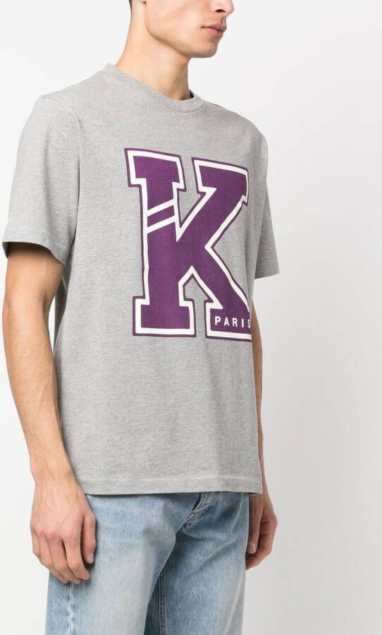 Kenzo T-shirt met logoprint Grijs