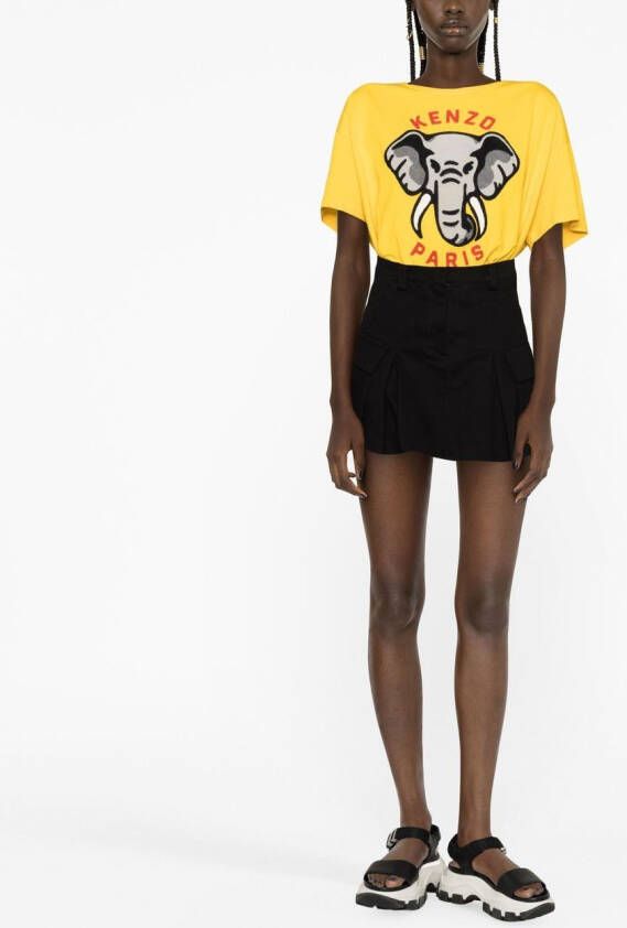 Kenzo T-shirt met borduurwerk Geel