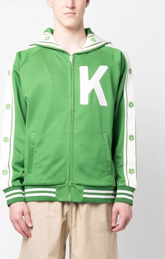 Kenzo Universiteitsjack met olifantprint Groen