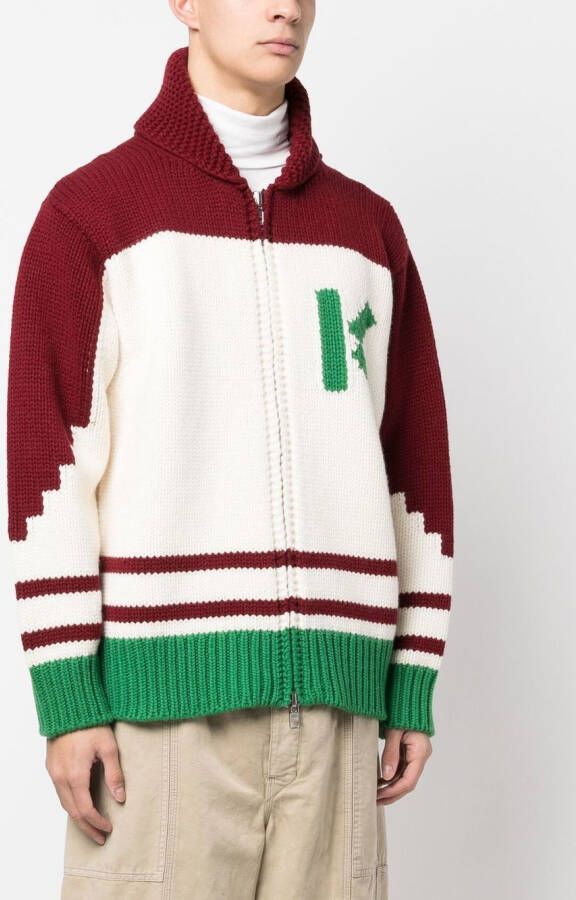 Kenzo Intarsia vest Wit