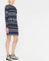 Kenzo Gebreide midi-jurk Blauw - Thumbnail 4