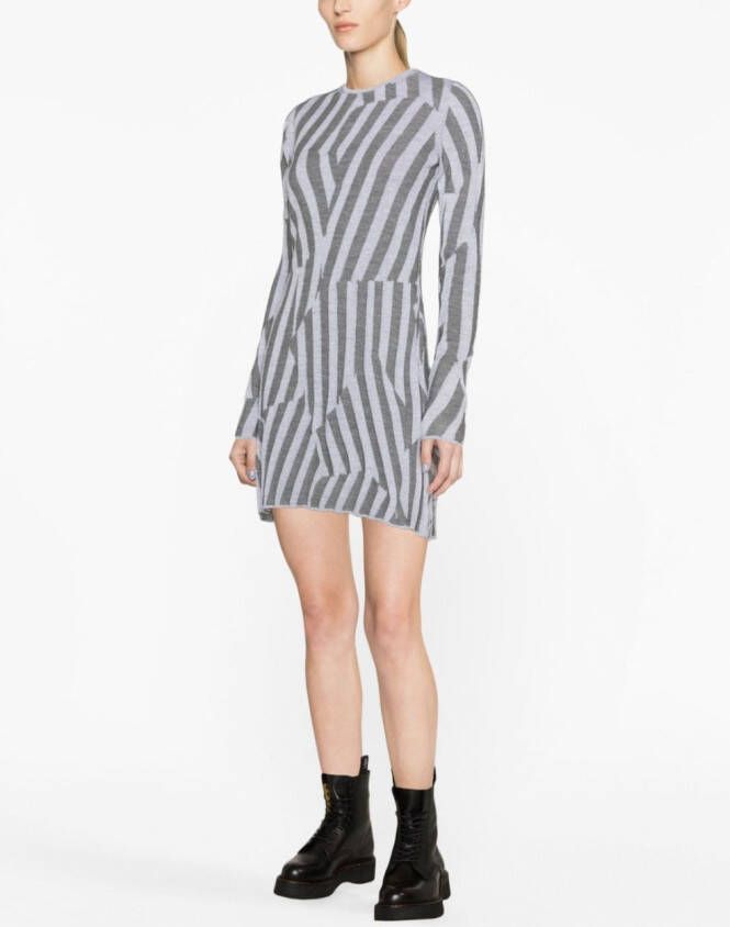 Kenzo Geometrische mini-jurk Grijs