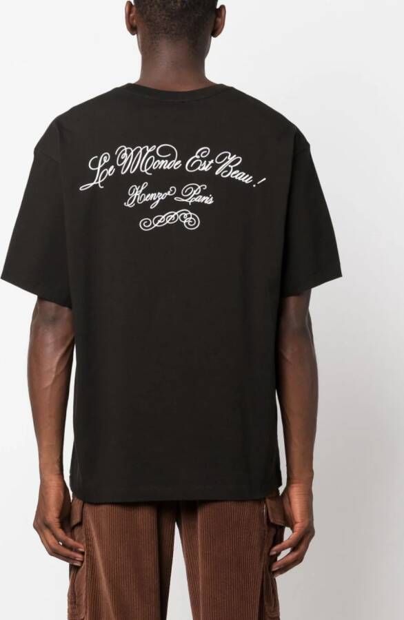 Kenzo T-shirt met print Zwart