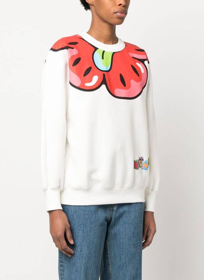 Kenzo Sweater met grafische print Wit