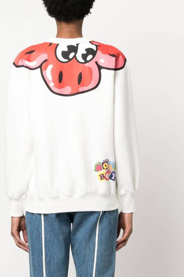 Kenzo Sweater met grafische print Wit