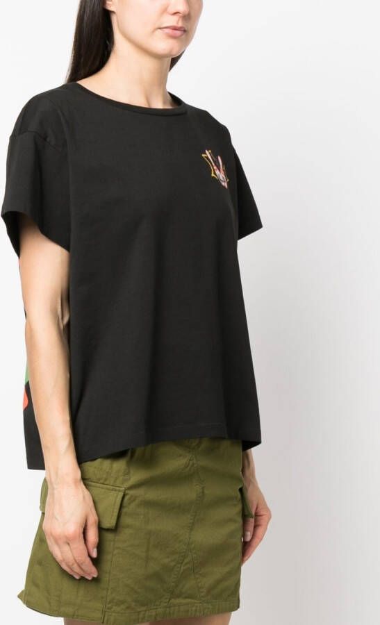 Kenzo T-shirt met print Zwart