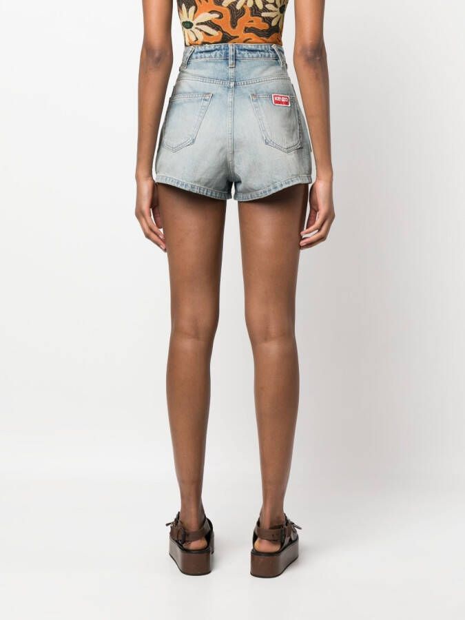 Kenzo High waist shorts Blauw