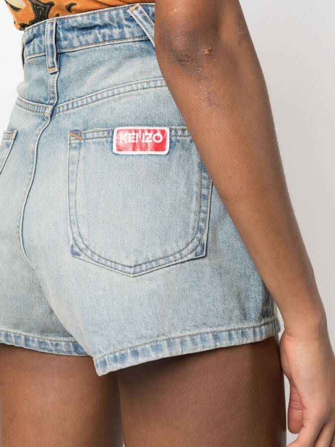 Kenzo High waist shorts Blauw