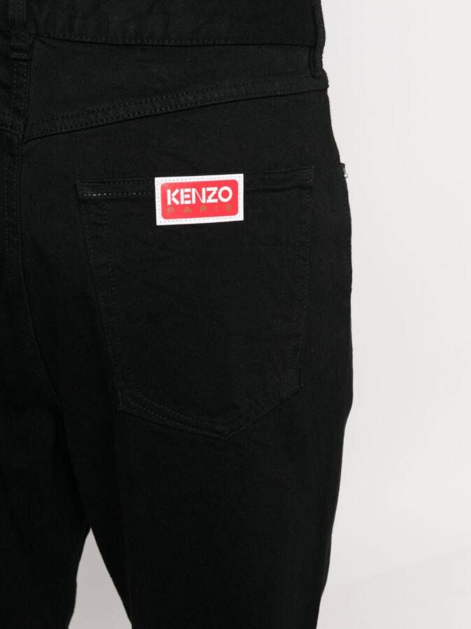 Kenzo Himawari denim shorts Zwart