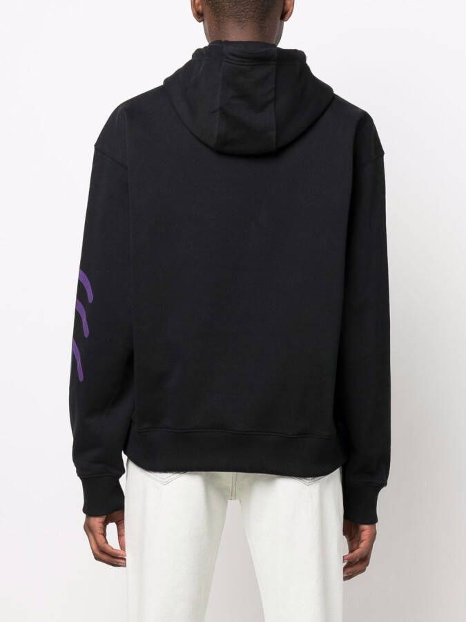 Kenzo Hoodie met abstracte print Zwart