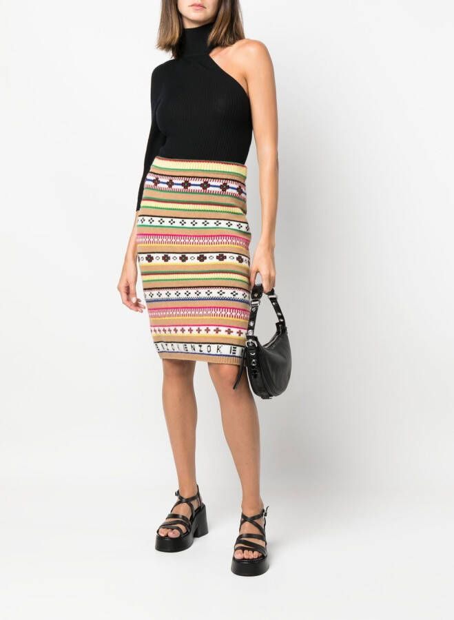 Kenzo Intarsia rok Beige