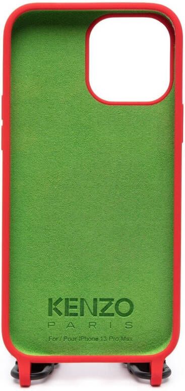 Kenzo iPhone 13 Pro Max hoesje met logoprint Rood