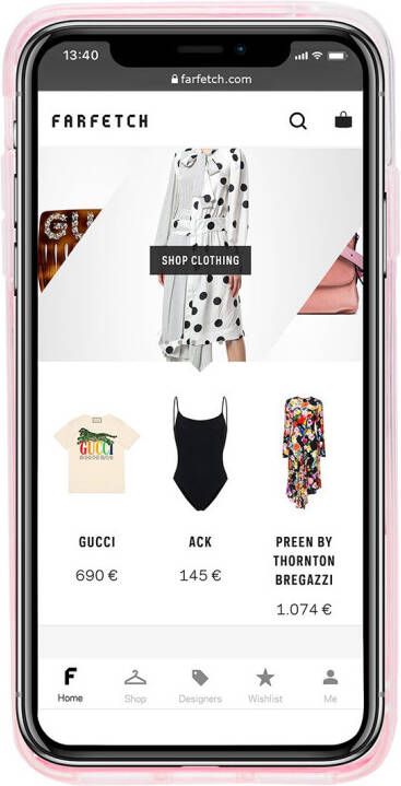 Kenzo iPhone XS Max hoesje met tijgerprint Roze