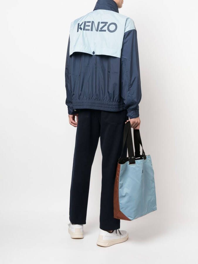 Kenzo Jack met geborduurd logo Blauw