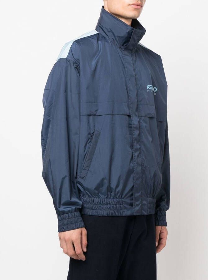 Kenzo Jack met geborduurd logo Blauw