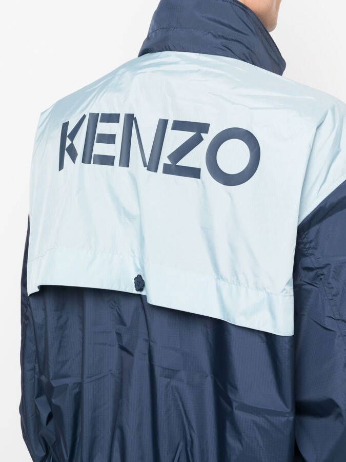 Kenzo Jack met geborduurd logo Blauw