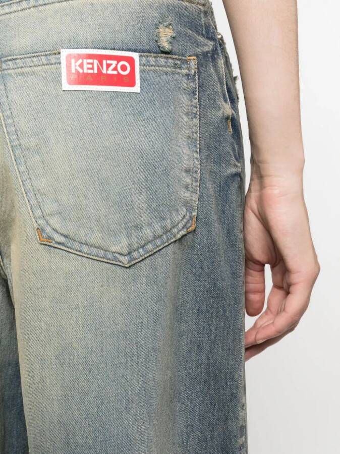Kenzo Jeans met toelopende pijpen Blauw