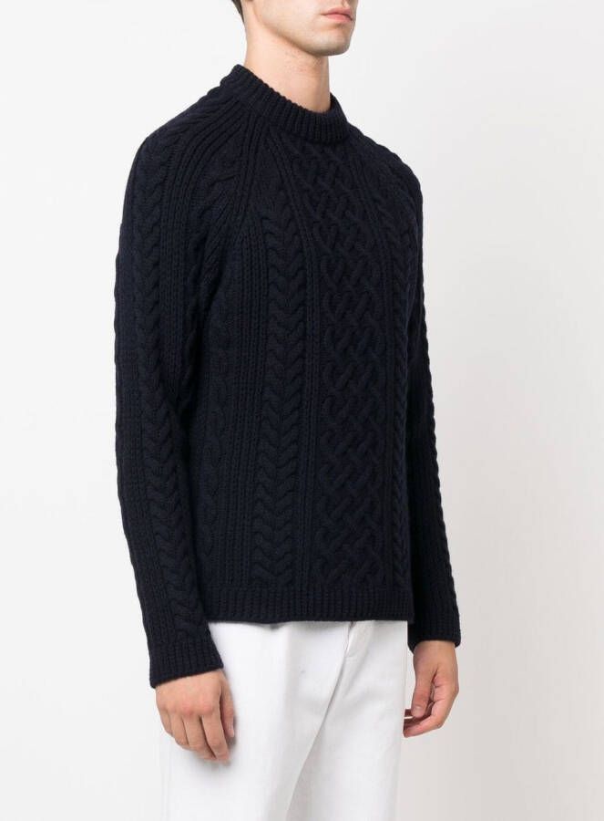 Kenzo Kabelgebreide trui Blauw
