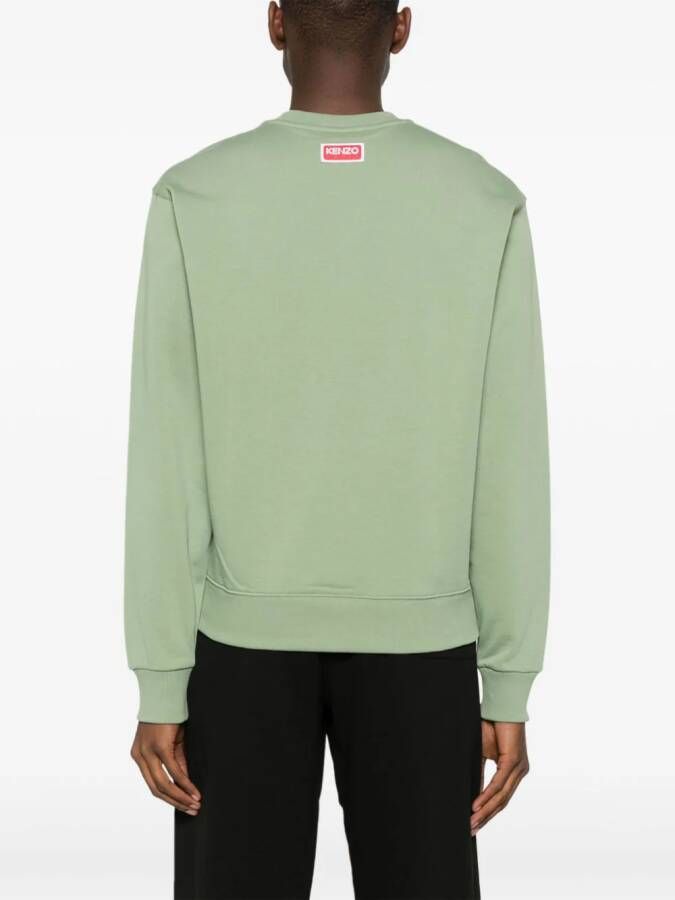 Kenzo Katoenen sweater met print Groen