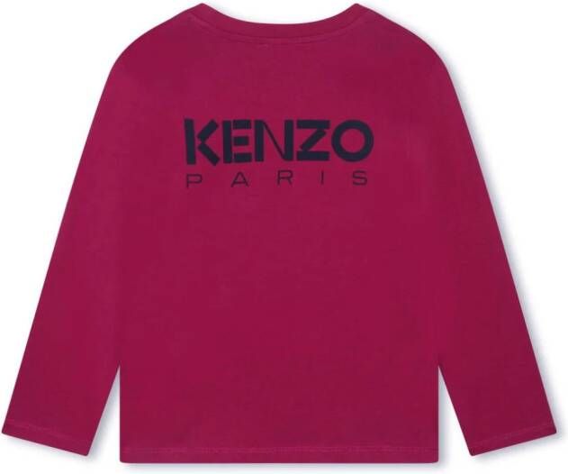 Kenzo Kids T-shirt met ronde hals Paars