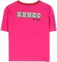 Kenzo Kids T-shirt met print Roze - Thumbnail 2