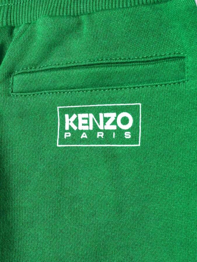 Kenzo Kids Trainingsbroek met trekkoordtaille Groen