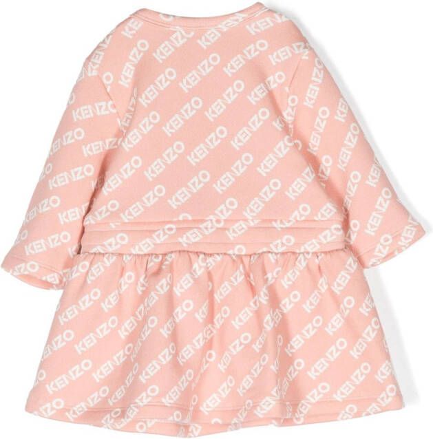 Kenzo Kids Flared jurk Roze