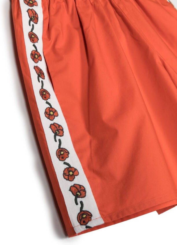 Kenzo Kids Shorts met bloemenprint Oranje