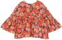 Kenzo Kids Shirt met bloe print Oranje - Thumbnail 2