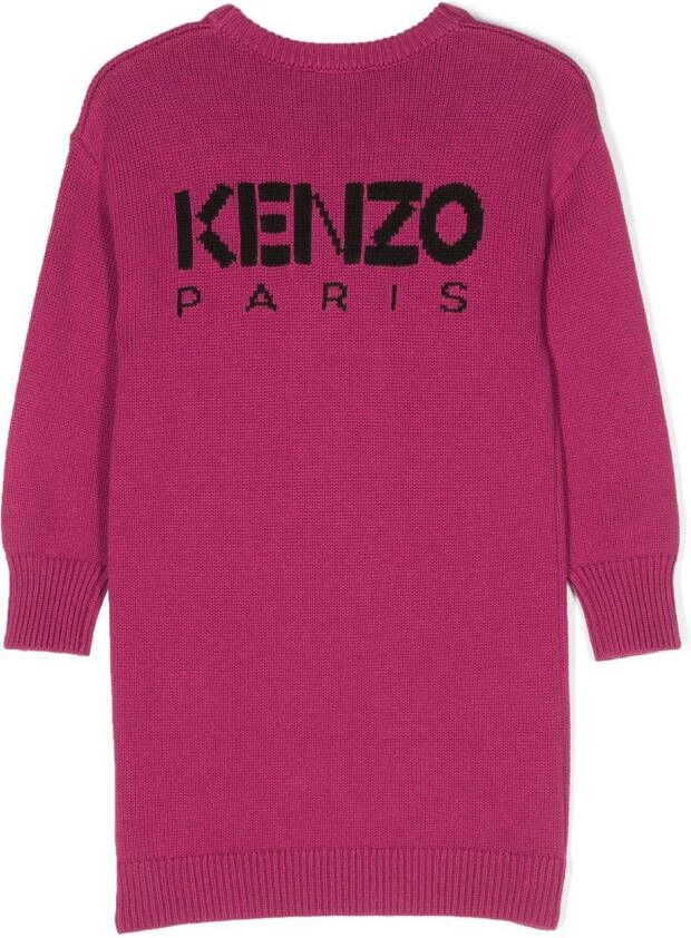 Kenzo Kids Gebreide jurk Roze