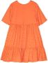 Kenzo Kids Gelaagde jurk Oranje - Thumbnail 2