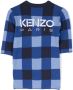 Kenzo Kids Geruite jurk Blauw - Thumbnail 2
