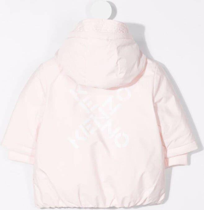 Kenzo Kids Gewatteerde jas Roze