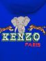 Kenzo Kids Hoodie met geborduurd logo Blauw - Thumbnail 3