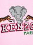 Kenzo Kids Hoodie met geborduurd logo Roze - Thumbnail 3