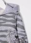 Kenzo Kids Hoodie met zebraprint kinderen Polyester katoen 12 maanden Grijs - Thumbnail 3