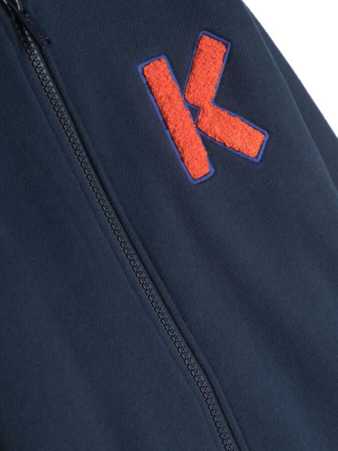 Kenzo Kids Jack met logopatch Blauw
