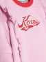 Kenzo Kids Jurk met geborduurd logo Roze - Thumbnail 3